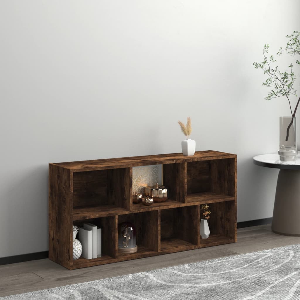 Book Cabinet Smoked Oak 50x25x106 cm